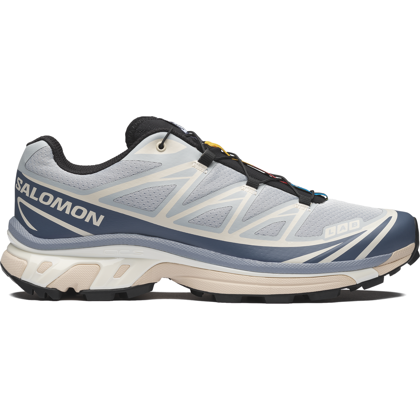  Salomon XT6 Pearl Blue Grisaille vue de profil 