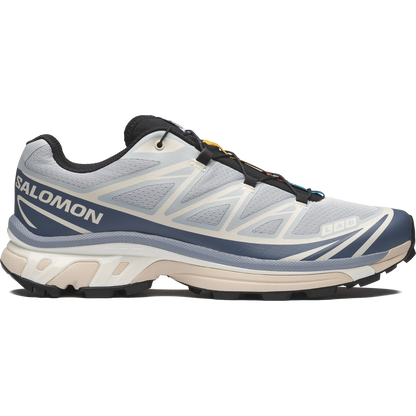 Salomon XT6 Pearl Blue Grisaille vue de profil 