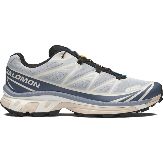  Salomon XT6 Pearl Blue Grisaille vue de profil 