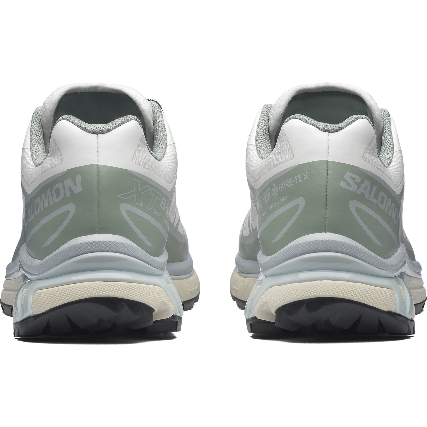 Salomon XT-6 GTX White / Green Milieu vue de dos