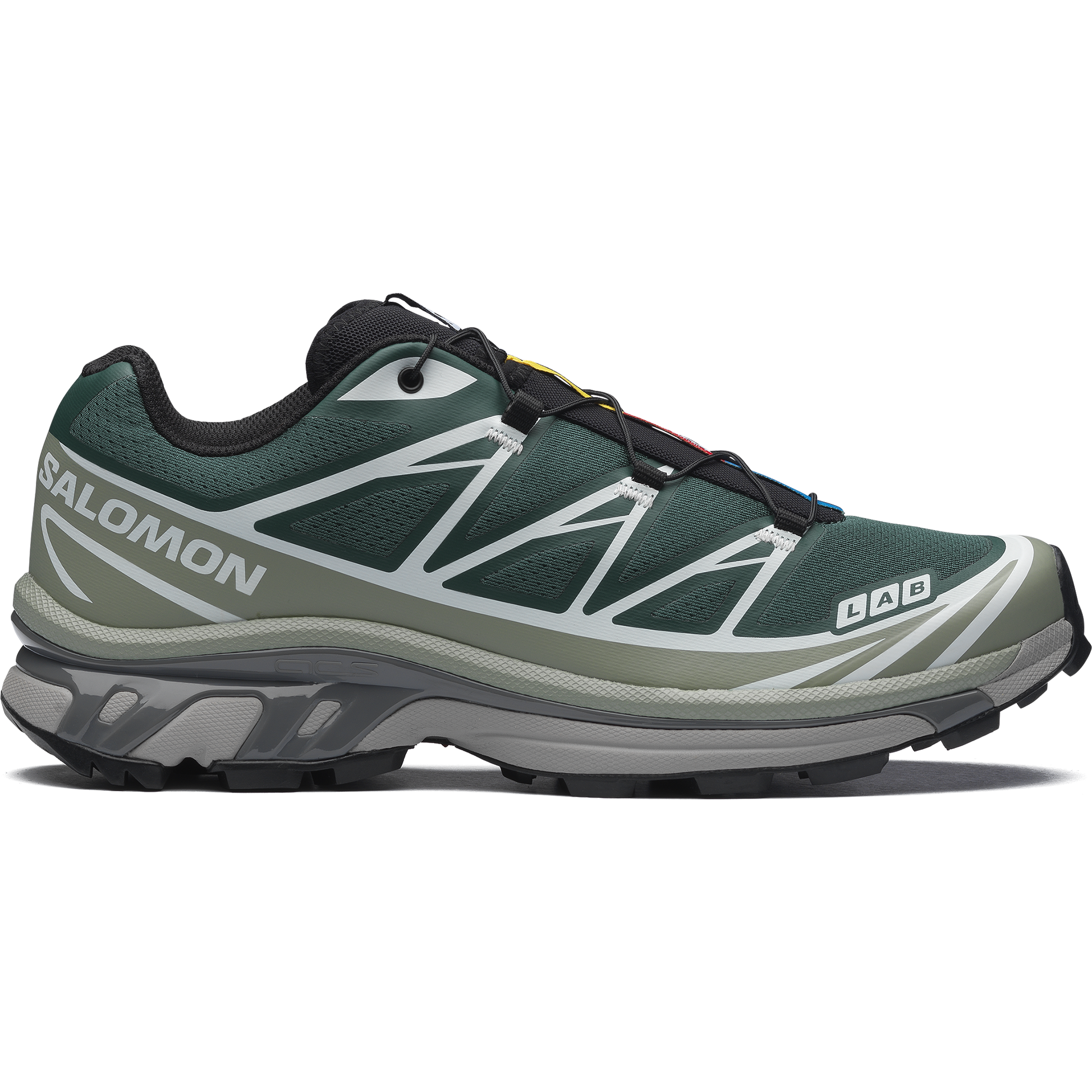 Salomon XT6 Bistro Green / Green Milieu vue de profil