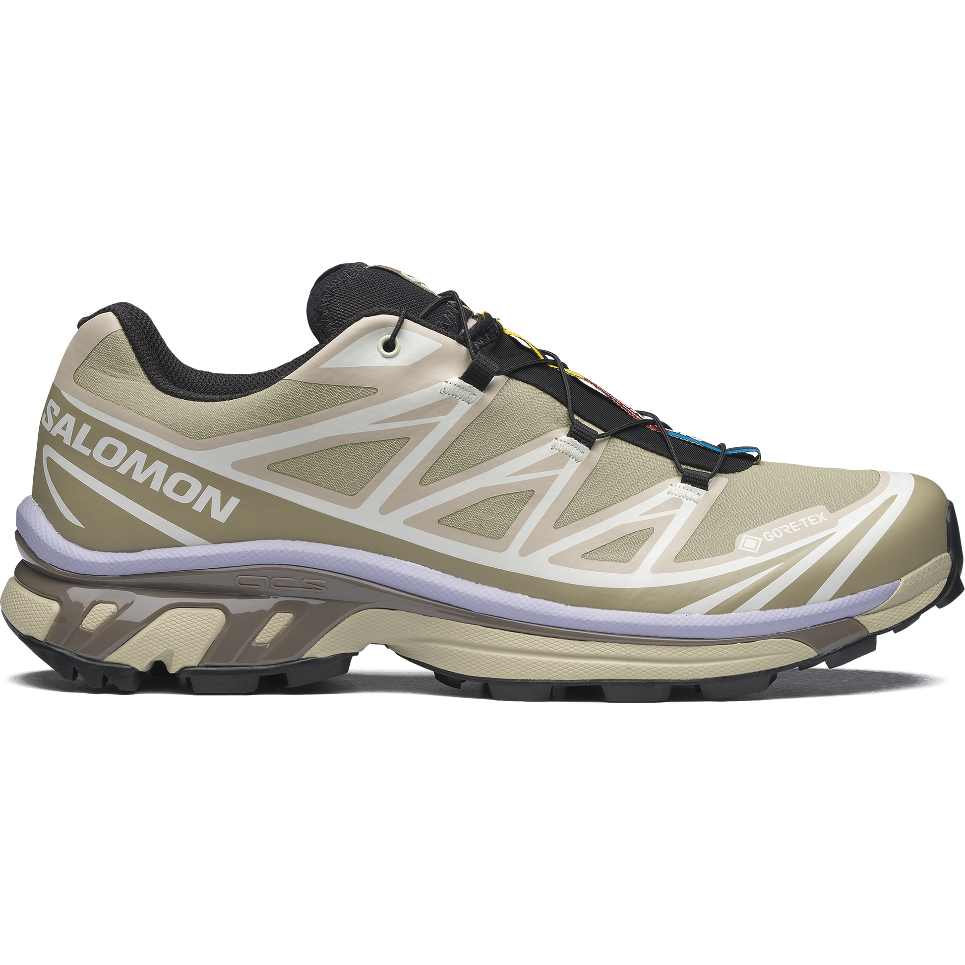 Salomon XT-6 GTX Eucalyptus / Silver Sage vue de profil