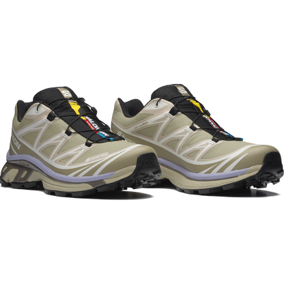 Salomon XT-6 GTX Eucalyptus / Silver Sage vue de biais