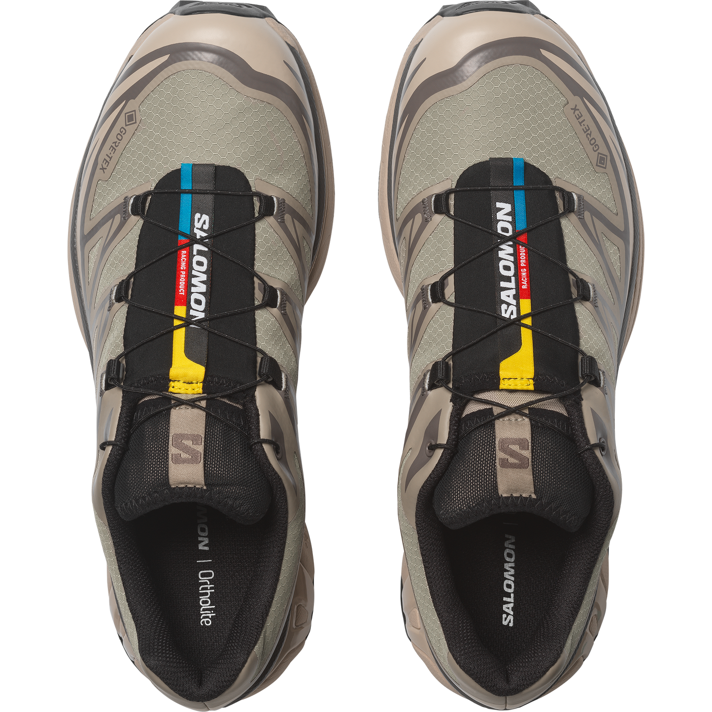 Salomon XT6 GTX White Pepper Silver Sage vue d'en haut