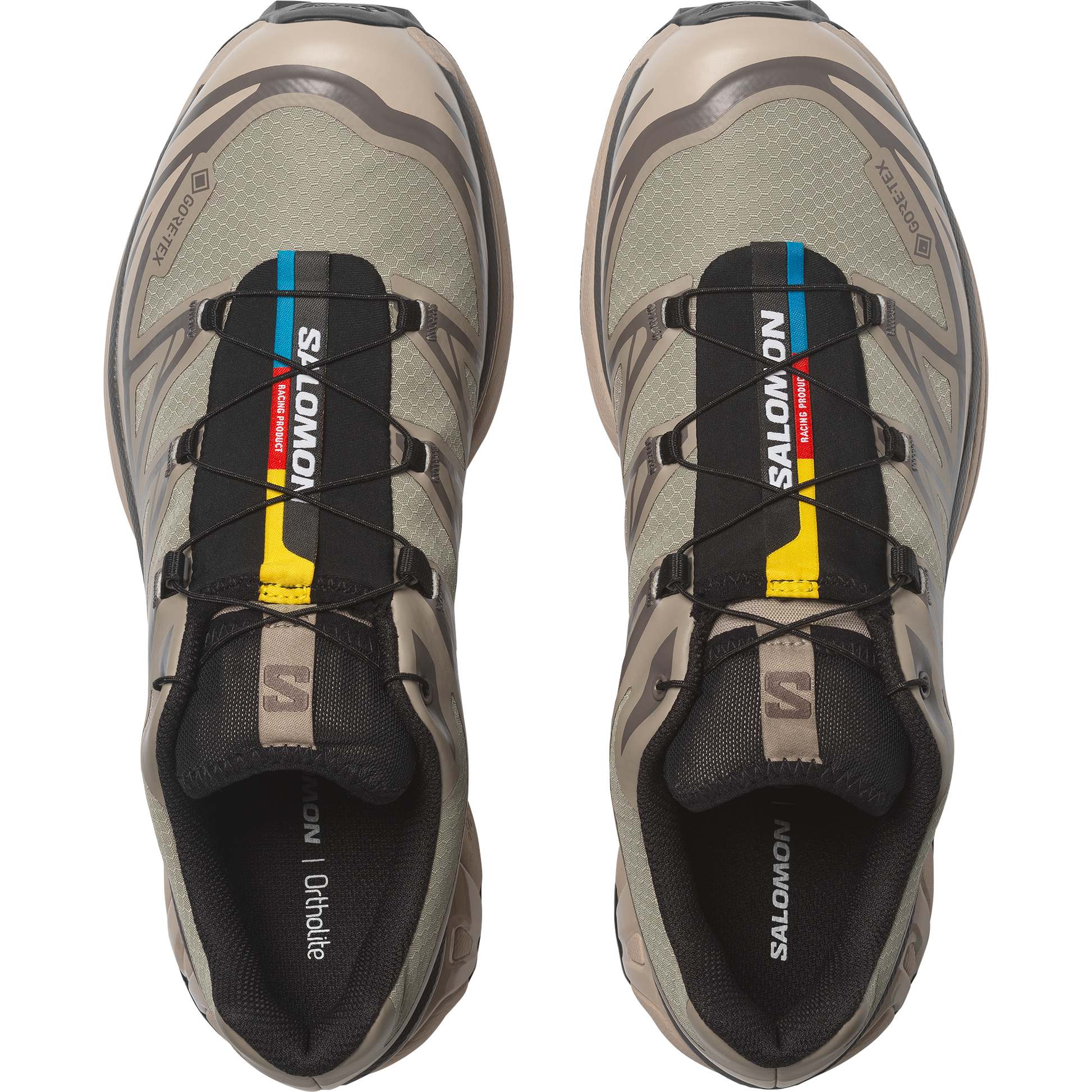 Salomon XT6 GTX White Pepper Silver Sage vue d'en haut