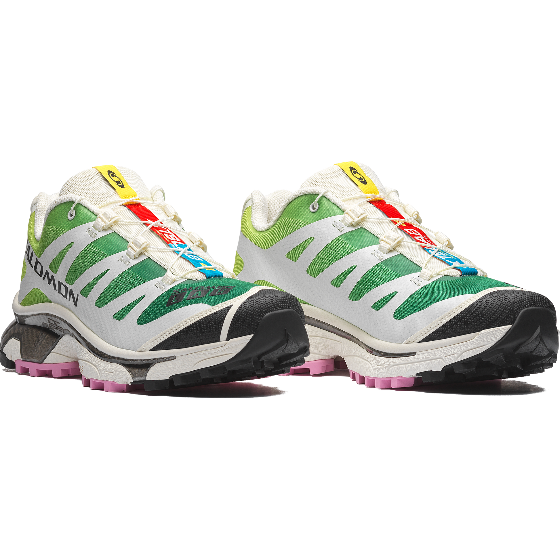 Salomon XT4 OG Vanilla Ice Acid Lime - vue de profil