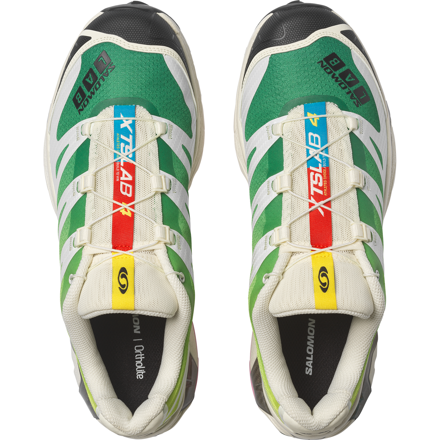 Salomon XT4 OG Vanilla Ice Acid Lime - vue trois-quarts