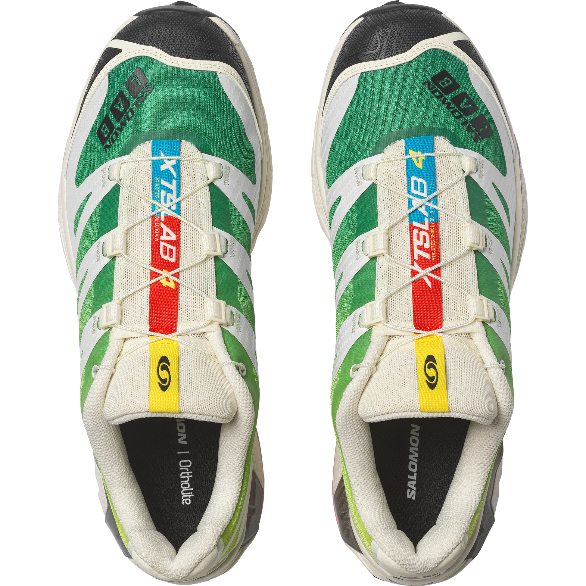 Salomon XT4 OG Vanilla Ice Acid Lime - vue trois-quarts
