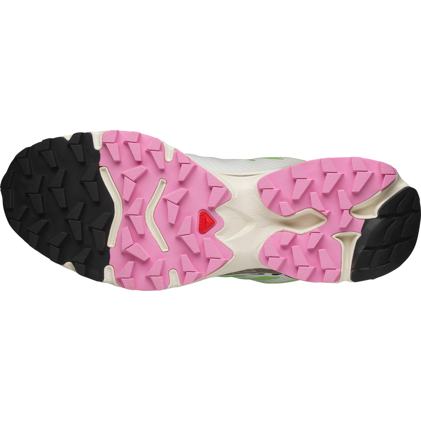 Salomon XT4 OG Vanilla Ice Acid Lime - vue de dessus