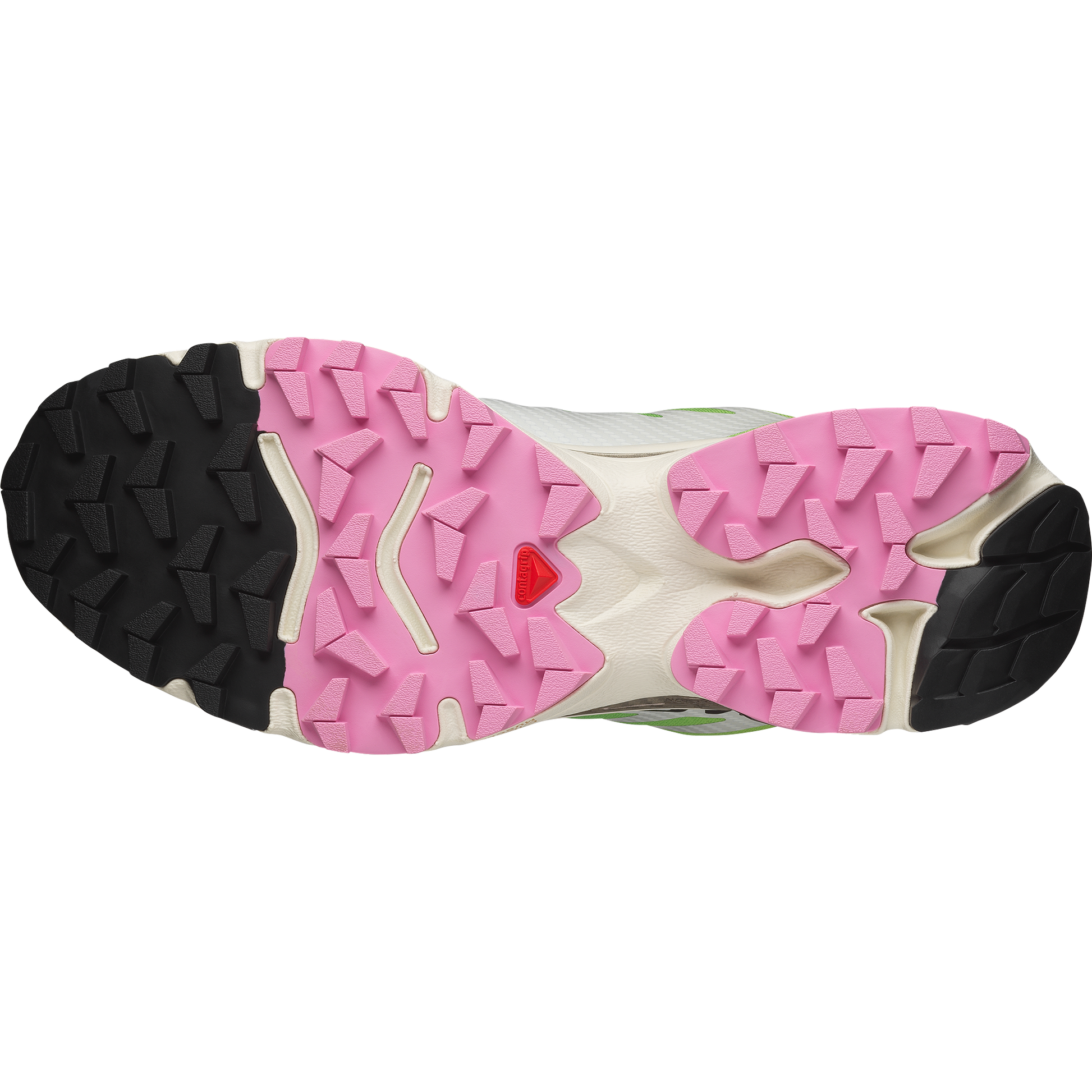 Salomon XT4 OG Vanilla Ice Acid Lime - vue de dessus