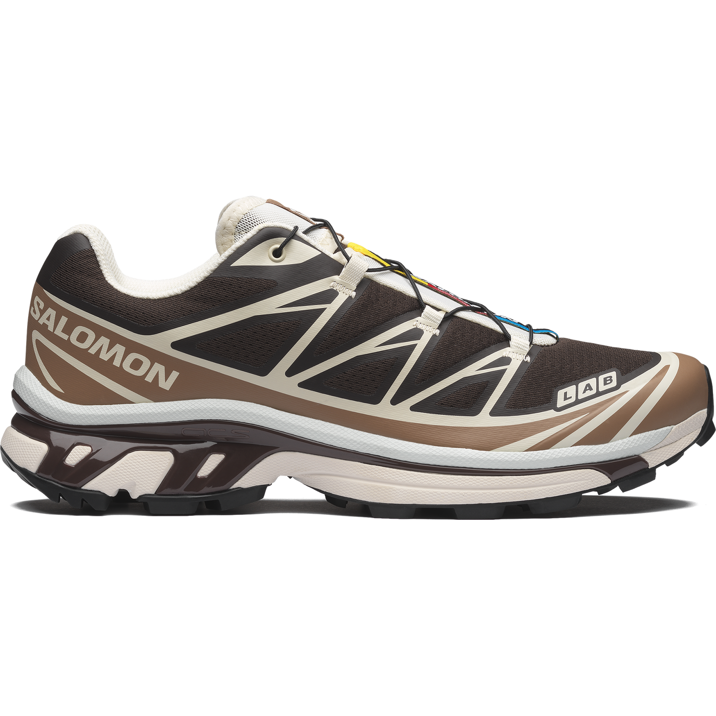 Salomon XT6 Black Coffee Burro vue de profil
