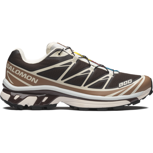 Salomon XT6 Black Coffee Burro vue de profil