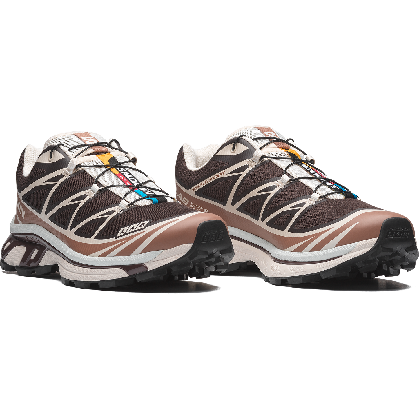 Salomon XT6 Black Coffee Burro vue de biais