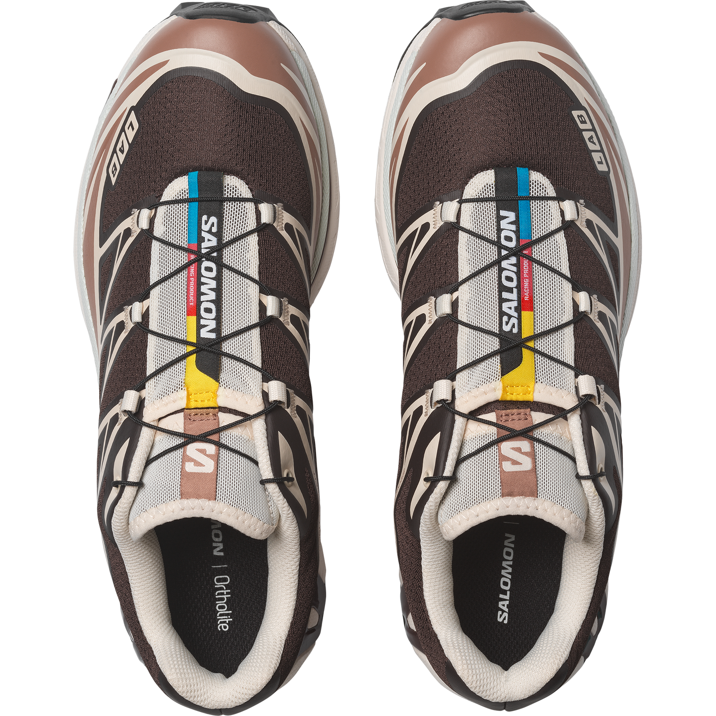 Salomon XT6 Black Coffee Burro vue d'en haut