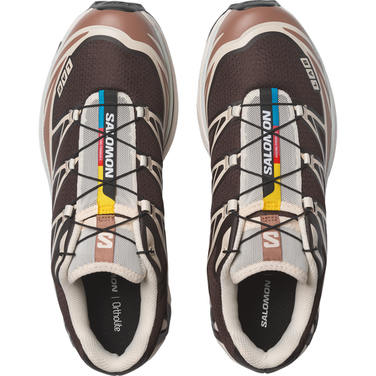 Salomon XT6 Black Coffee Burro vue d'en haut