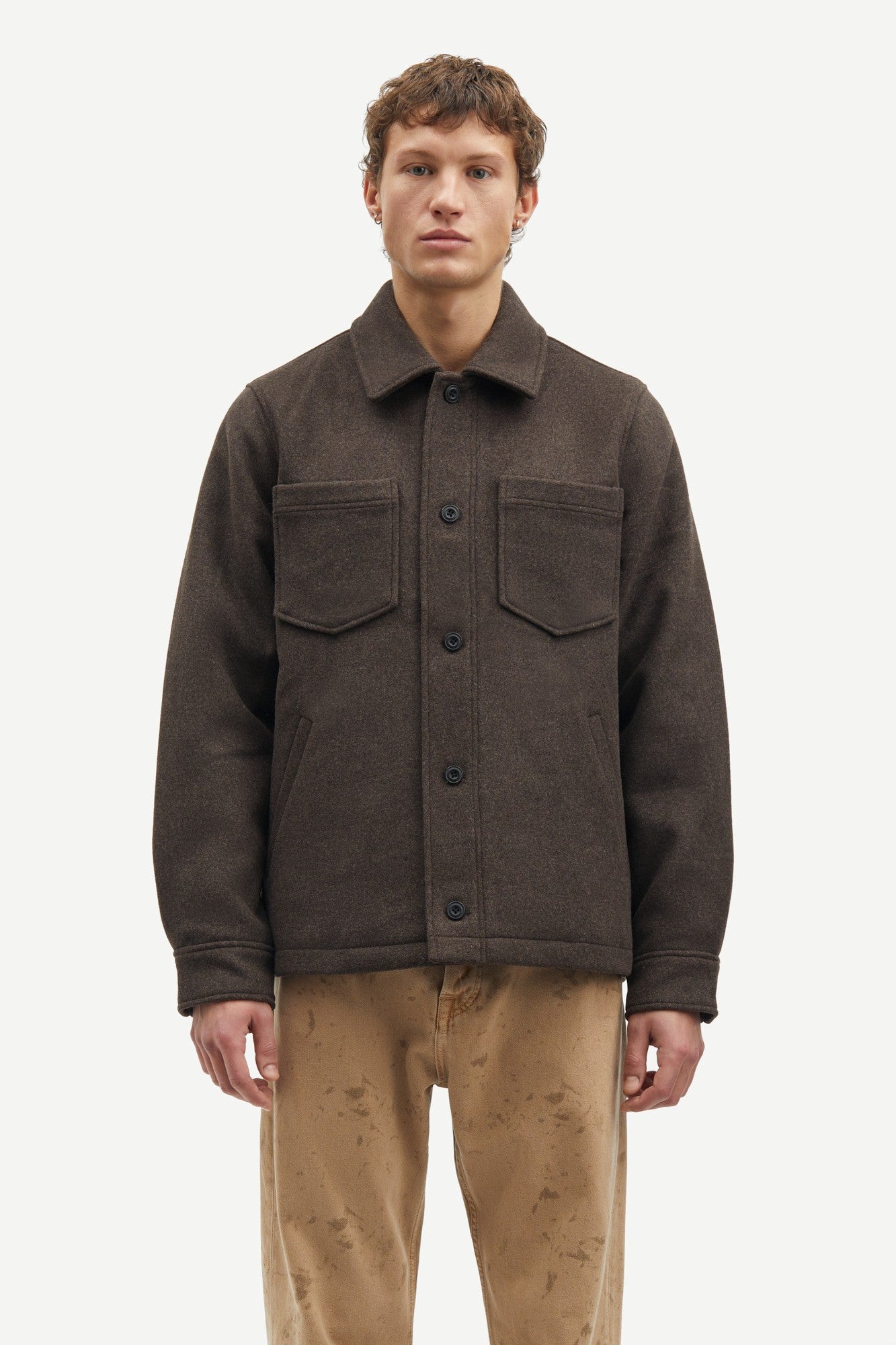 Samsoe Samsoe Pally Shirt Jacket Chocolate Torte