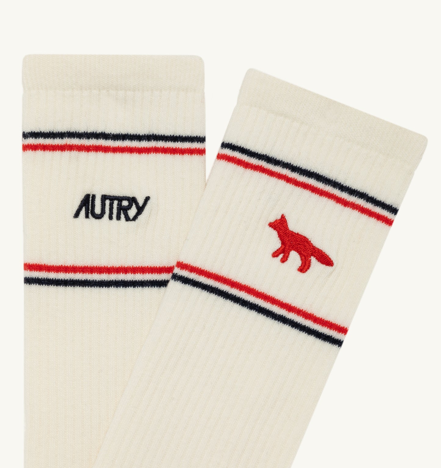 Autry x Maison Kitsuné Chaussette Cream