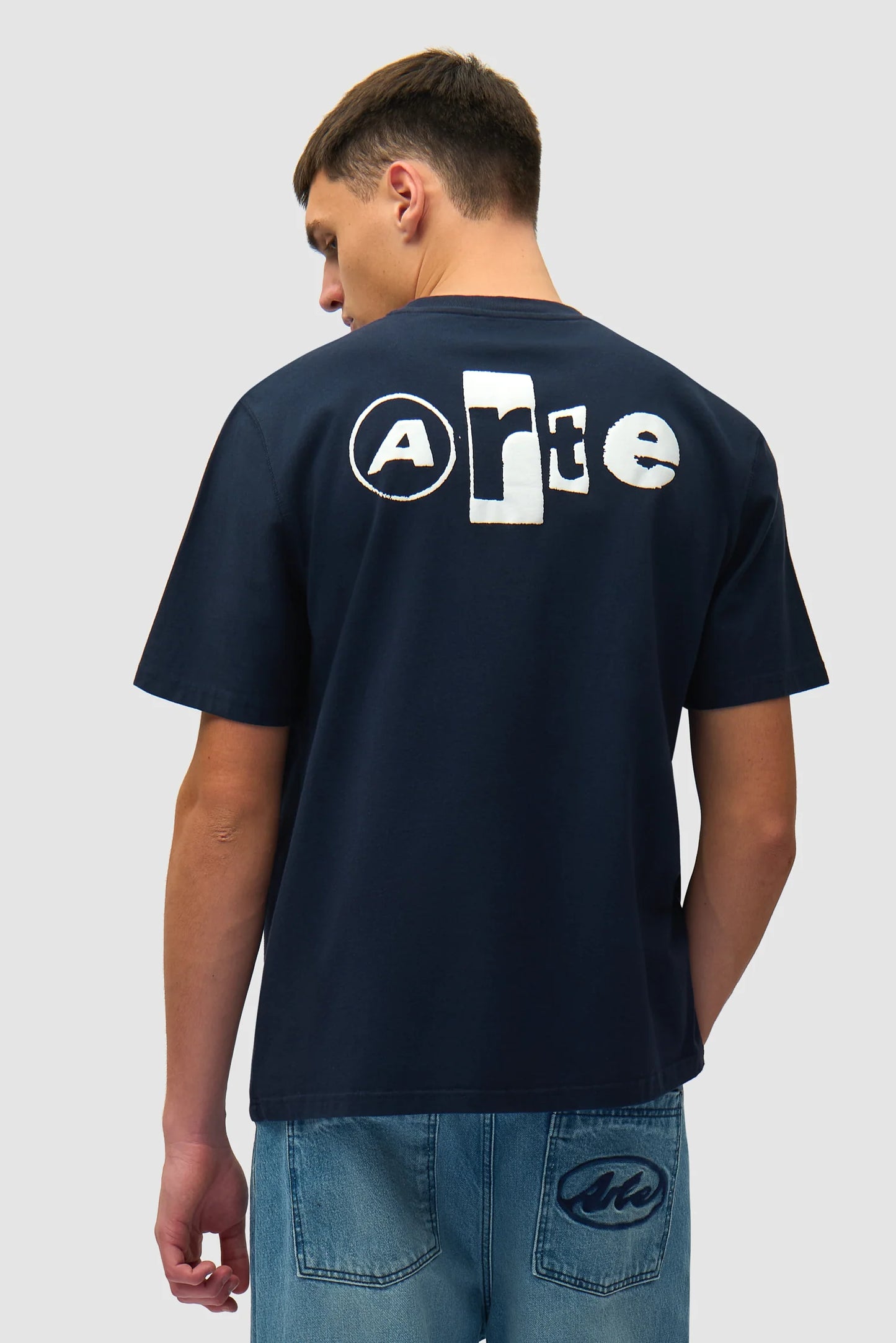 Arte Back Collage Tshirt Navy