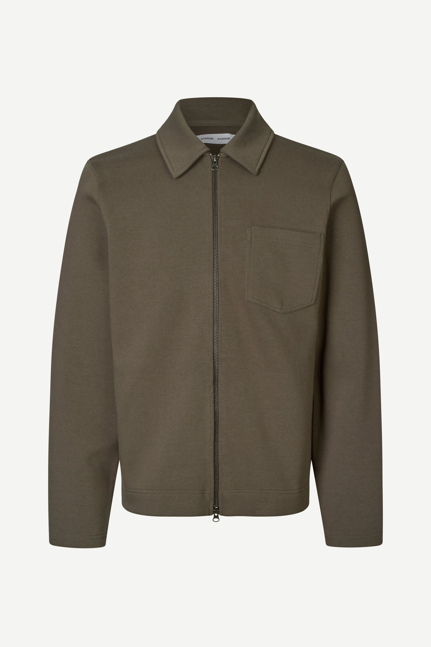 Samsoe Samsoe Sahannes Full Zip Black Olive FACE