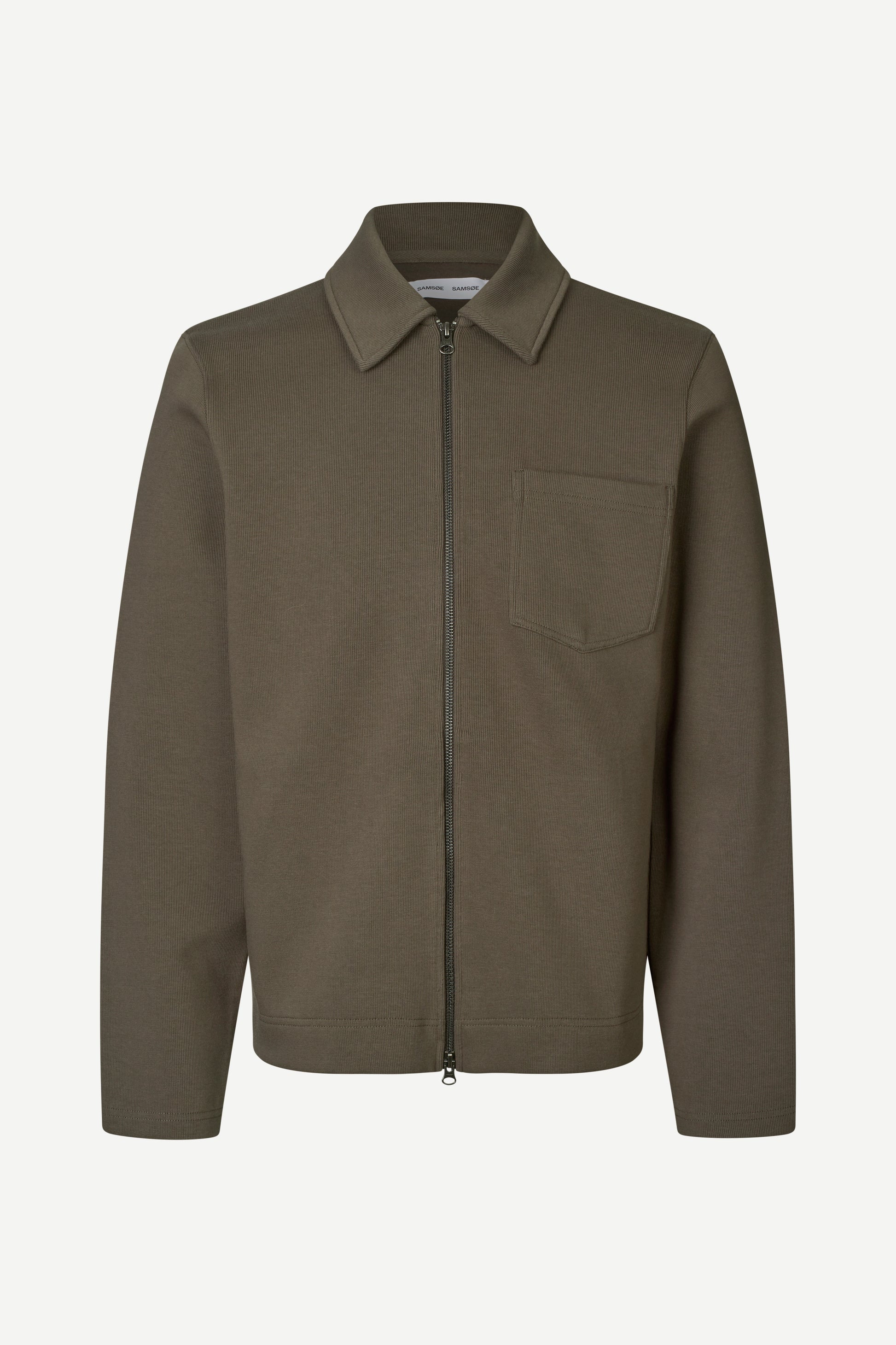 Samsoe Samsoe Sahannes Full Zip Black Olive FACE