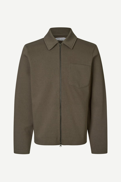 Samsoe Samsoe Sahannes Full Zip Black Olive FACE