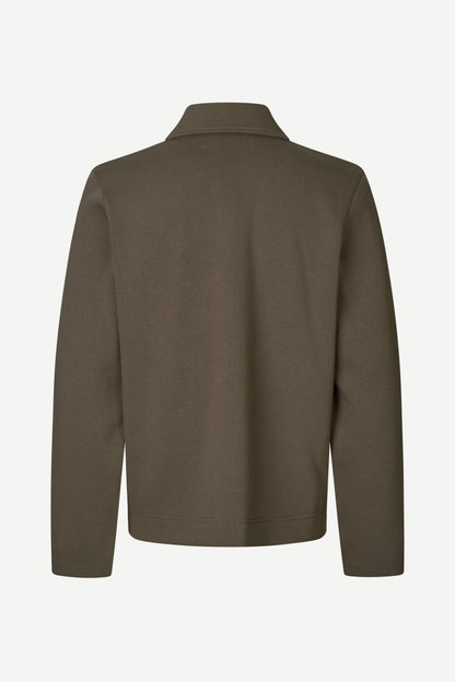 Samsoe Samsoe Sahannes Full Zip Black Olive DOS