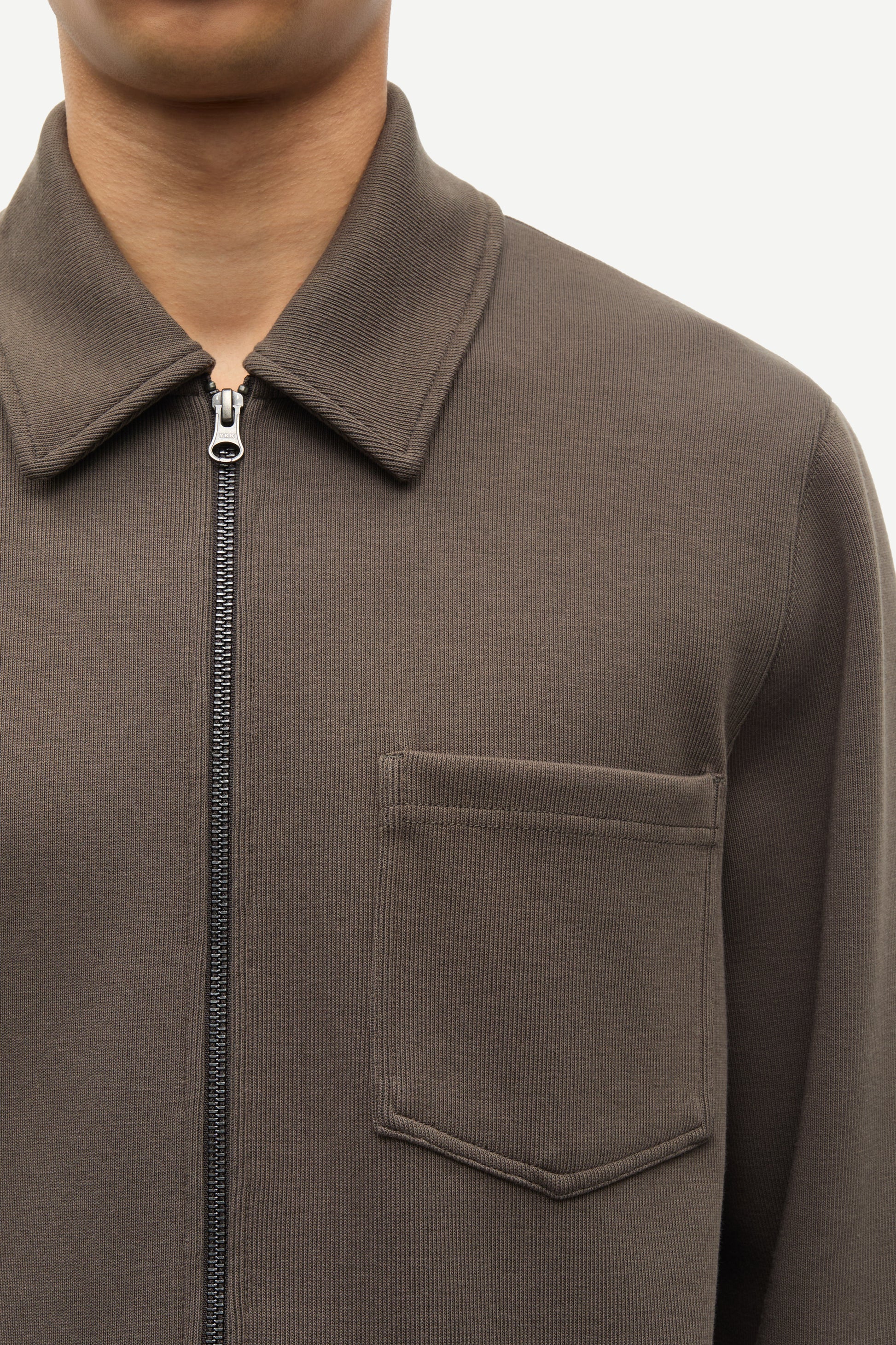 Samsoe Samsoe Sahannes Full Zip Black Olive DETAILS