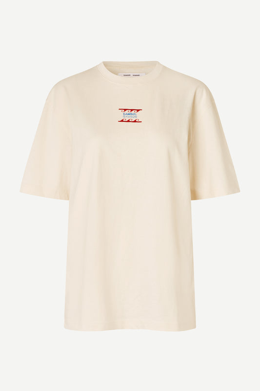 Samsoe Samsoe T-shirt Sagergei Neutral Leisure FACE