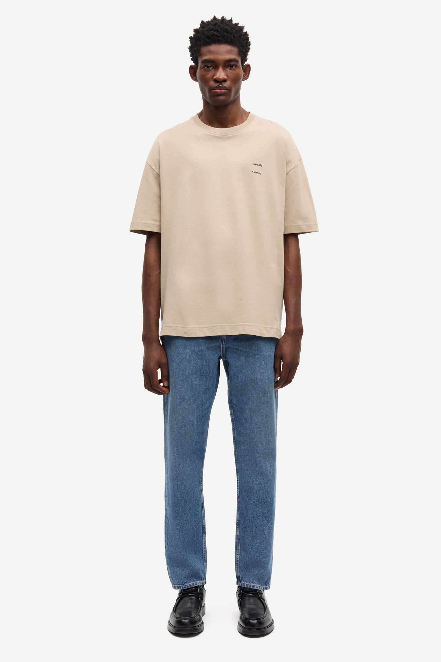 Samsoe Samsoe T-shirt Sagergei Neutral Leisure PORTE FACE