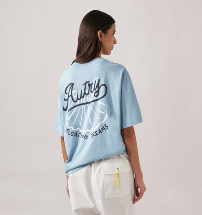 Autry Tshirt 047C vue de dos et vue de biais porté 