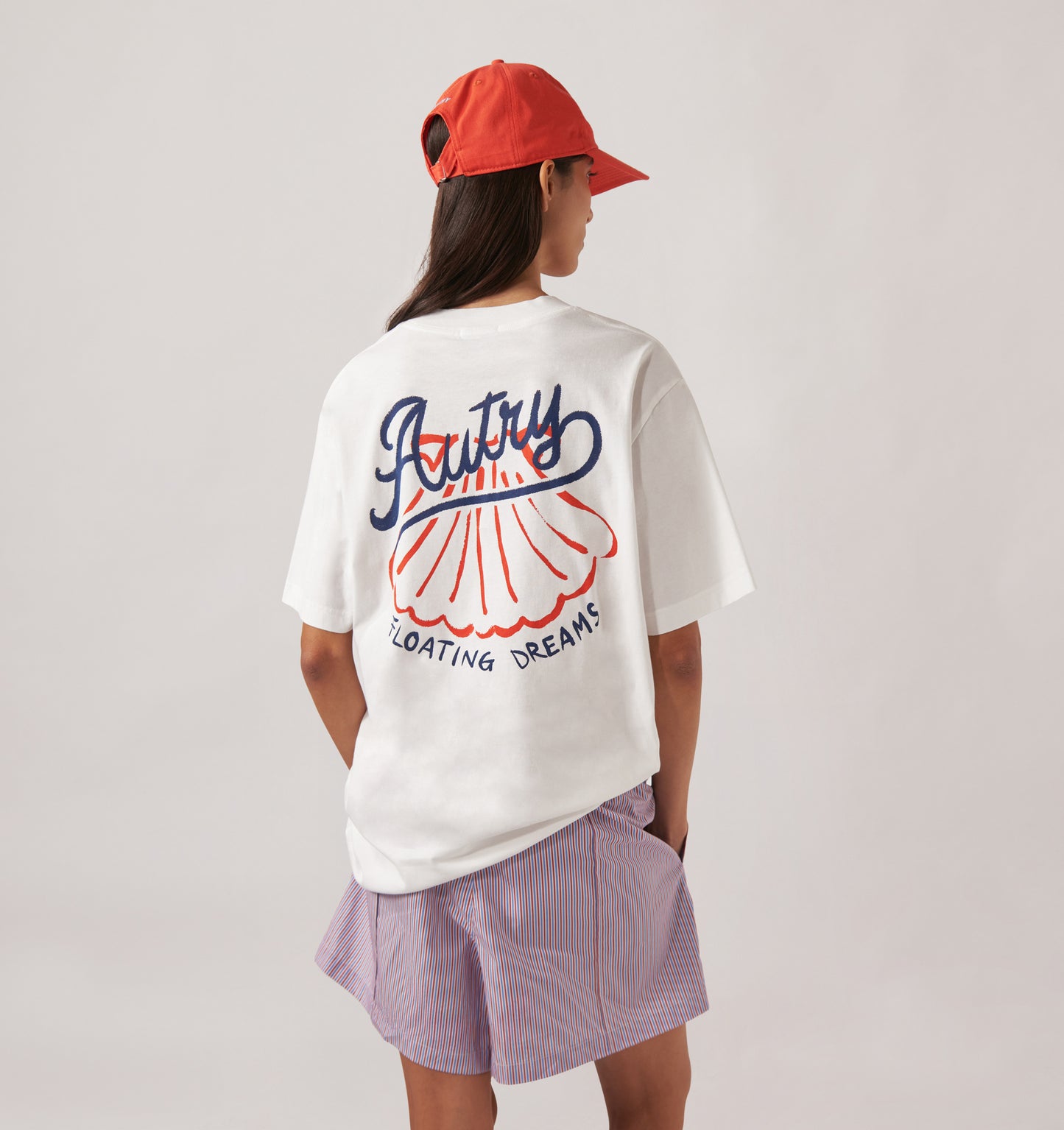 Autry Tshirt 047W vue de dos porté femme
