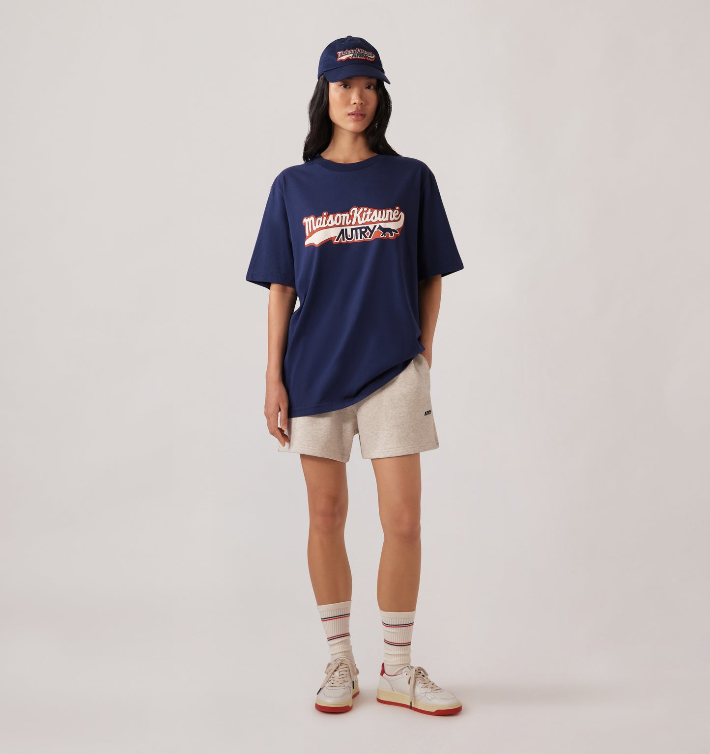 Autry x Maison Kitsuné Tshirt Navy