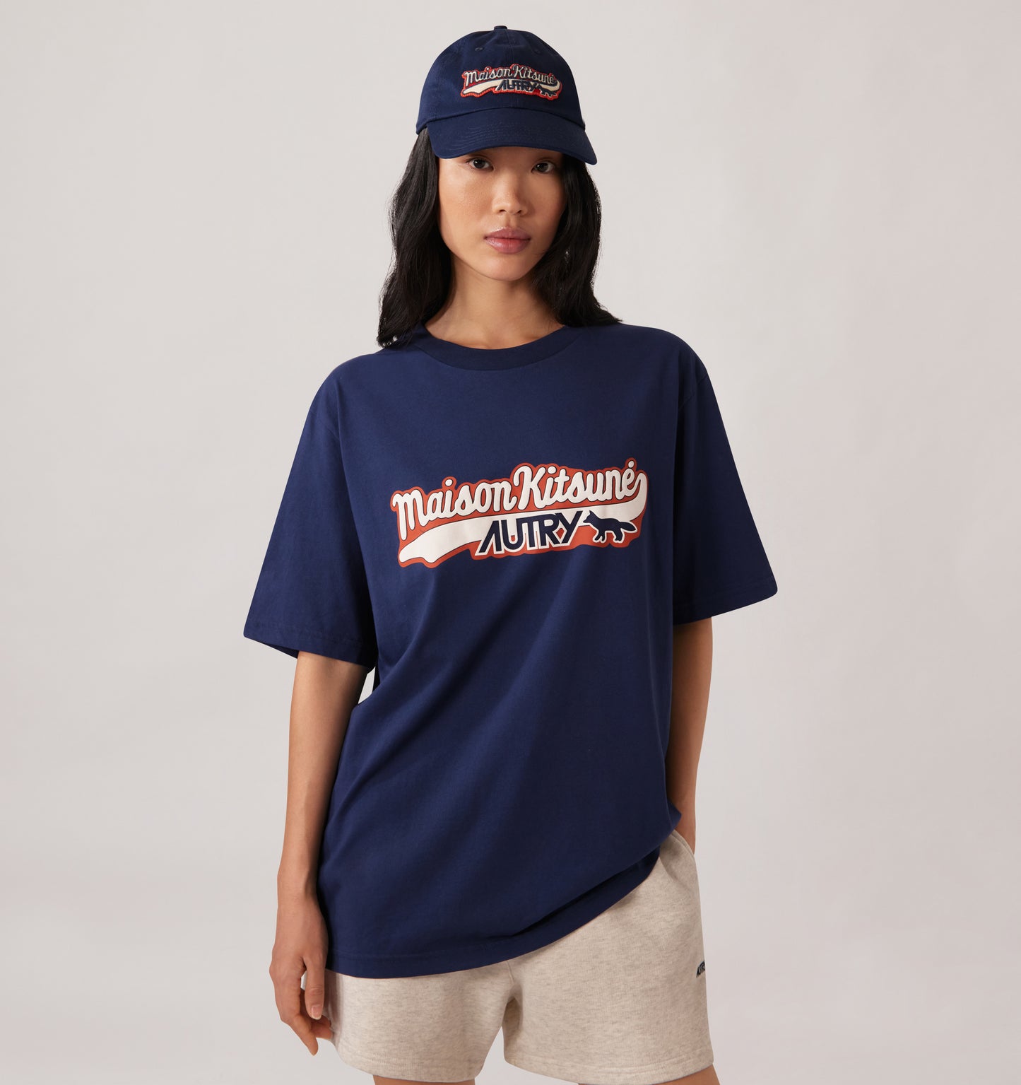 Autry x Maison Kitsuné Tshirt Navy