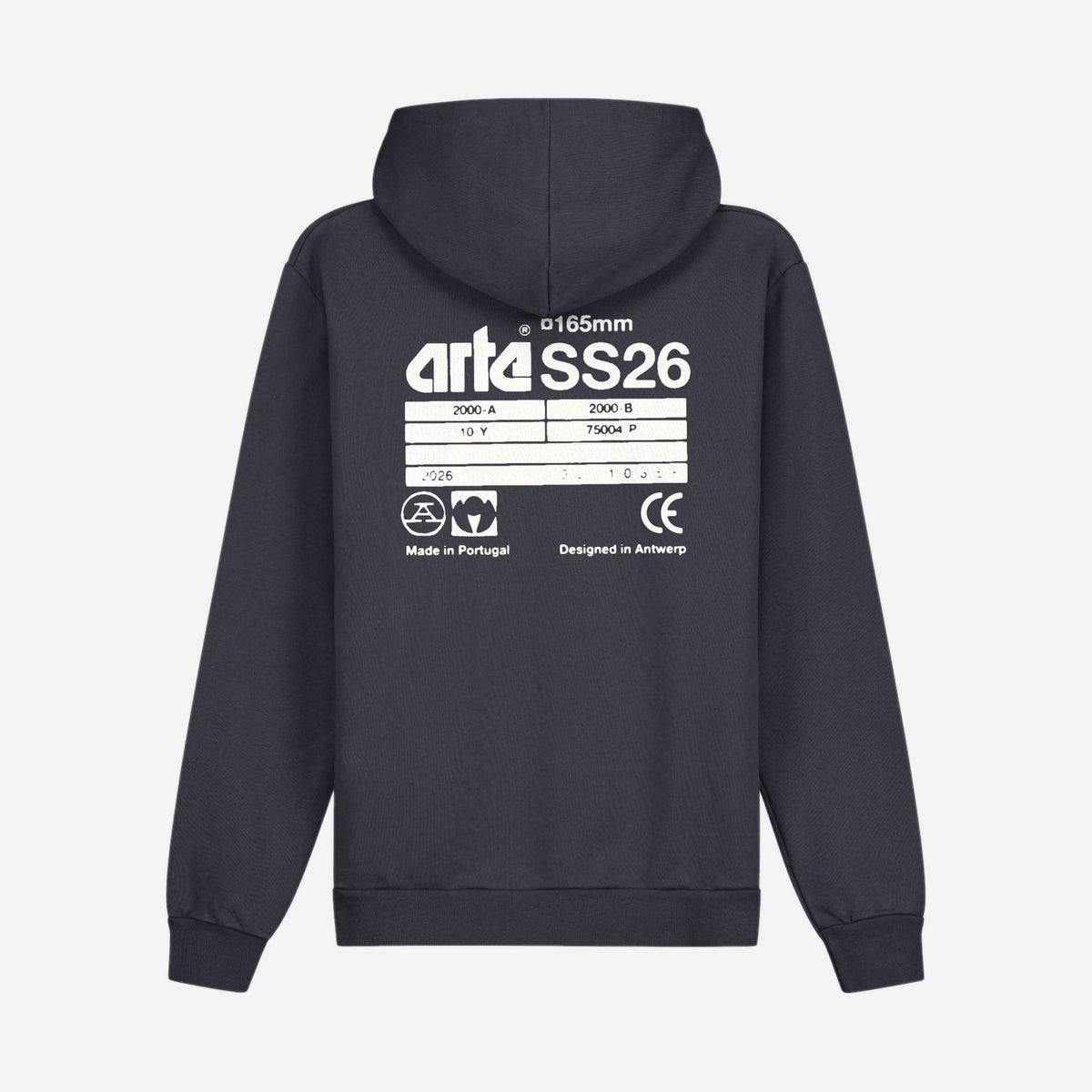 Arte Antwerp Back Hoodie Navy, Arte Antwerp disponible chez For The Week à Ajaccio