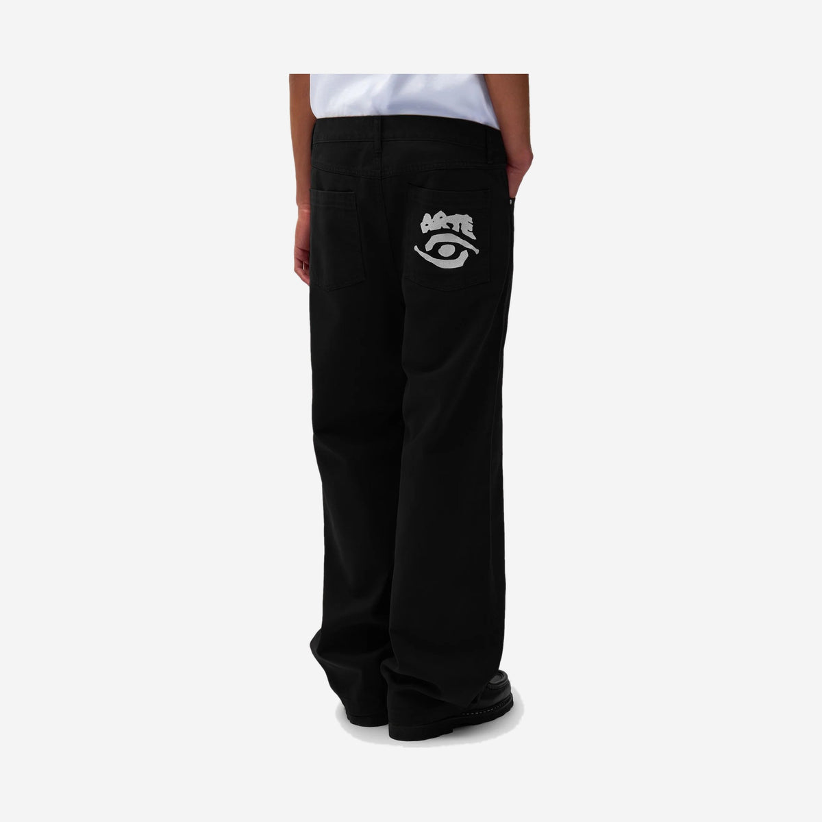 Arte Antwerp Back Pocket Pants Black, vue de face