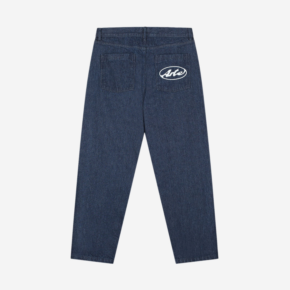 Arte Antwerp Circle Logo Pocket Pants Raw Denim, vue de face