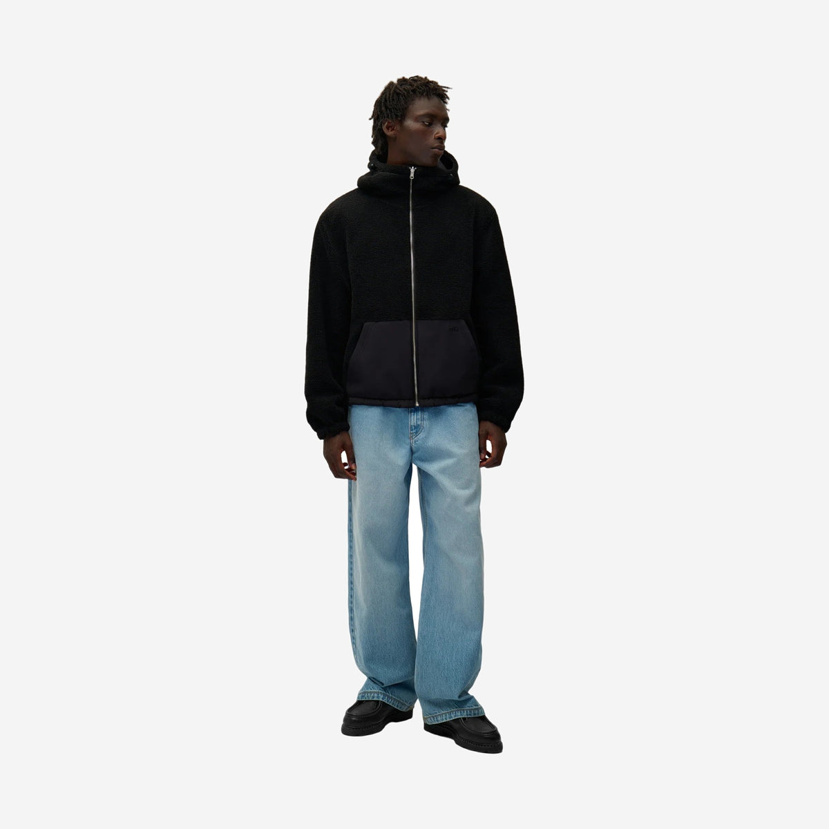 Arte Antwerp Nylon Technical Jacket Black, à plat