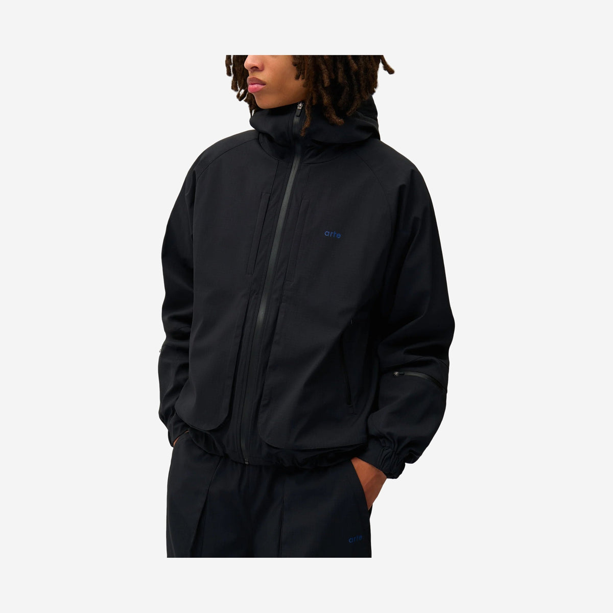 Arte Antwerp Technical Polar Jacket Black, vue de dos