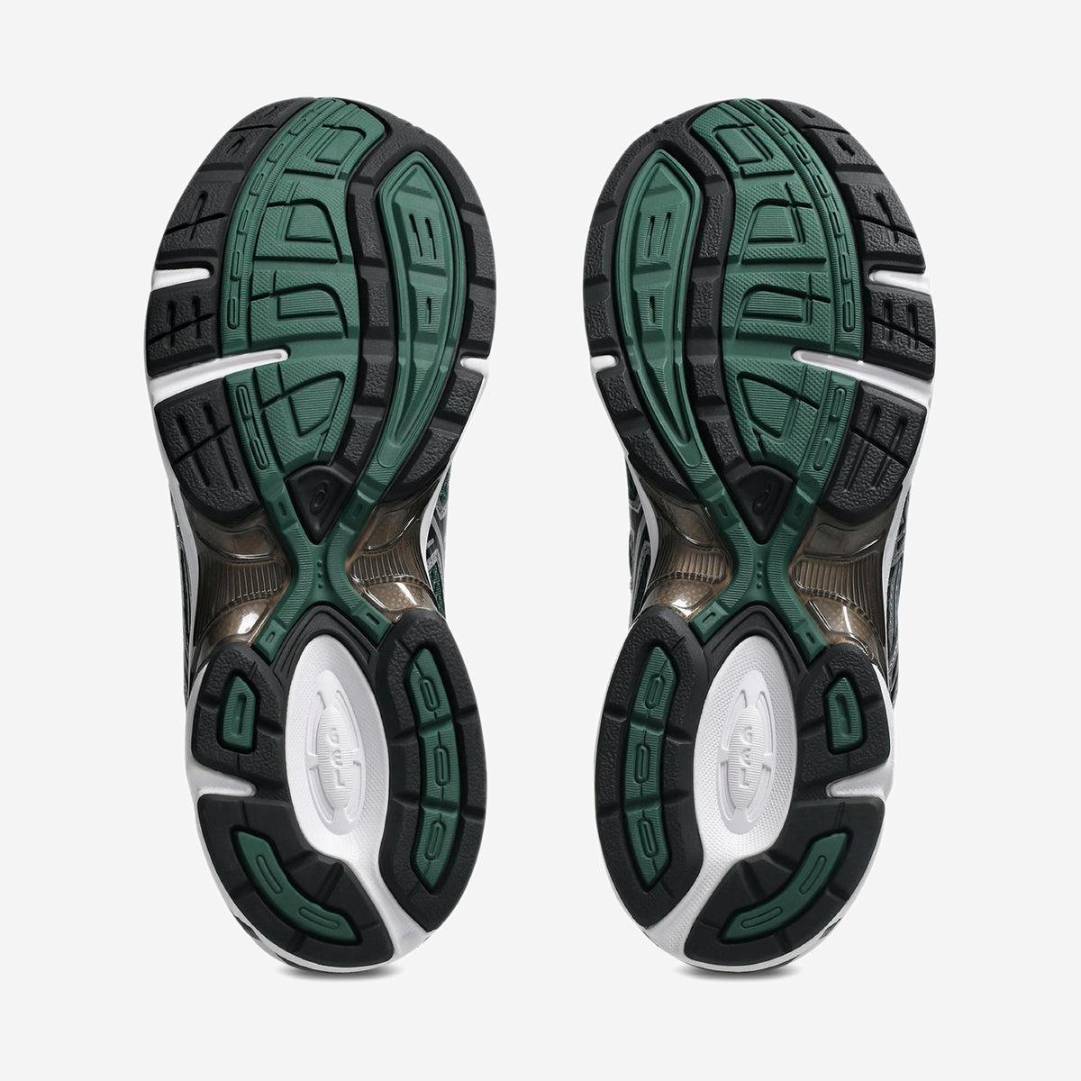 Asics GEL-1130 Evergreen Black, vue de dessus