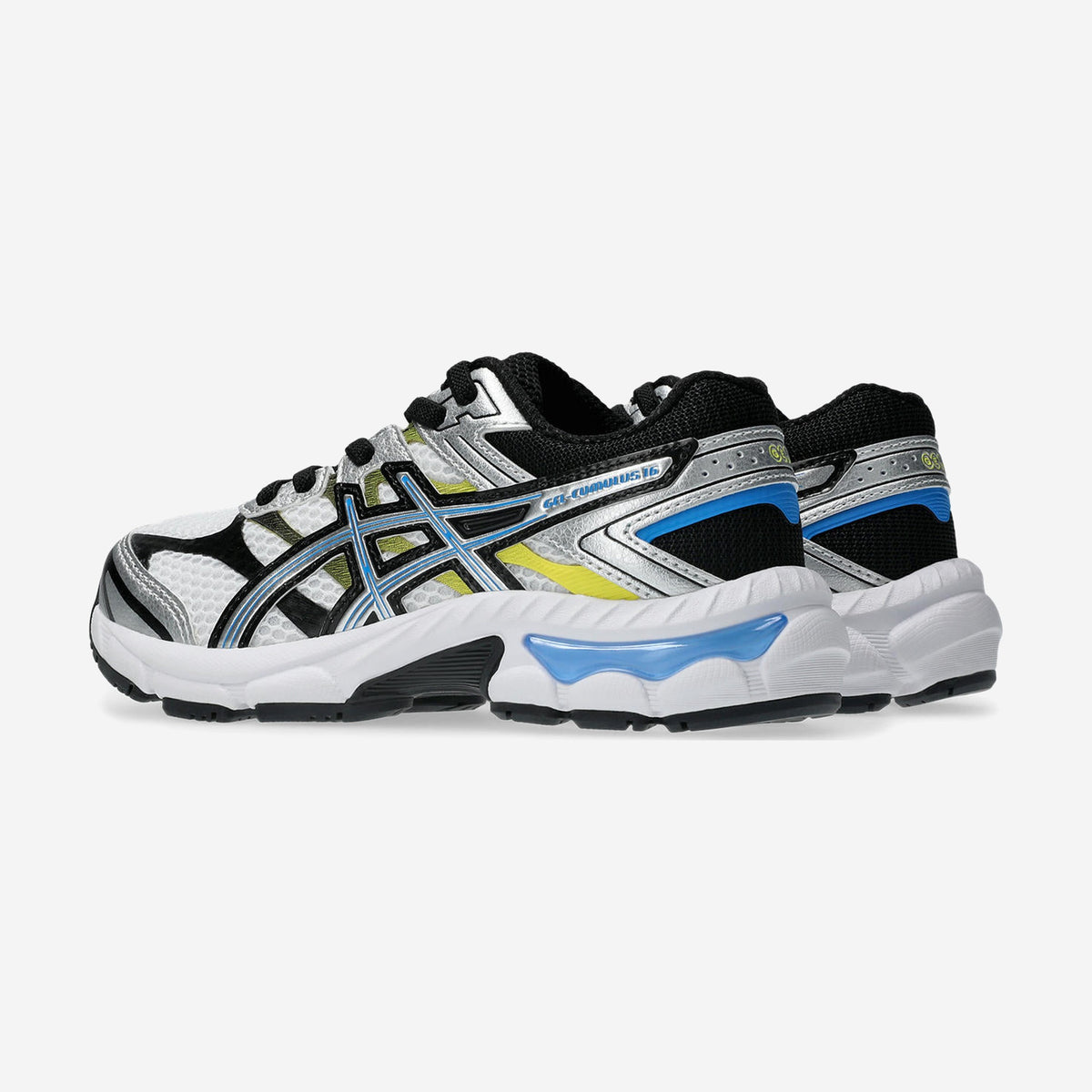 Asics GEL-Cumulus 16 Enfant White Azul Blue White Azul Blue, talon, chez Size Ajaccio