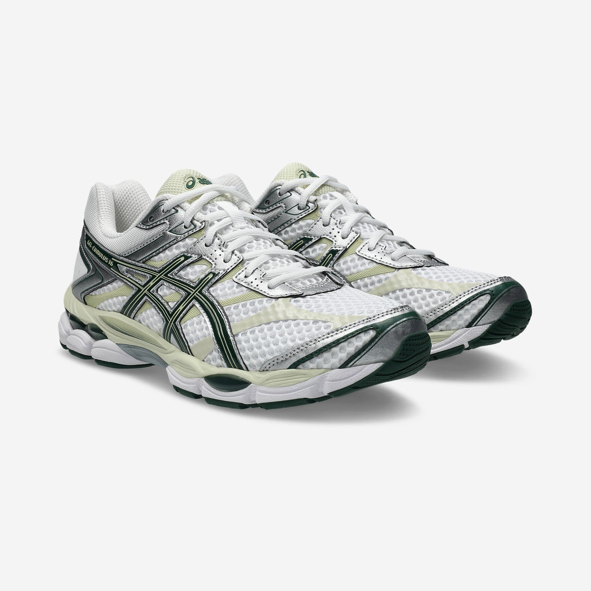 Asics GEL-Cumulus 16 White Forest Night, vue de profil