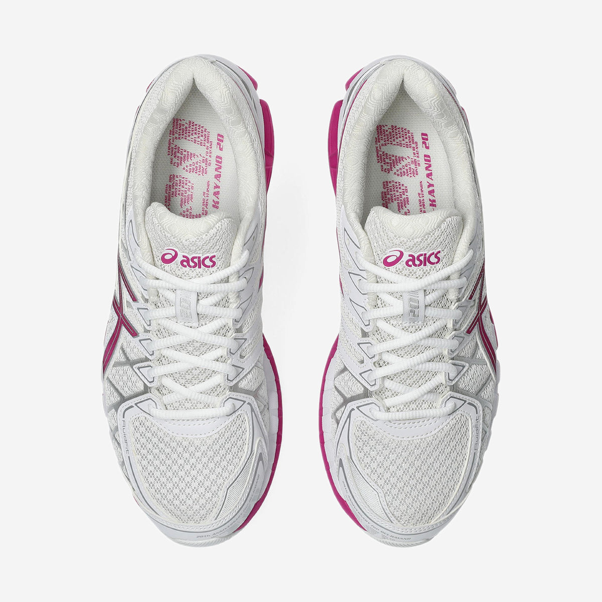 Asics GEL-Kayano 20 White Raspberry, vue de dos