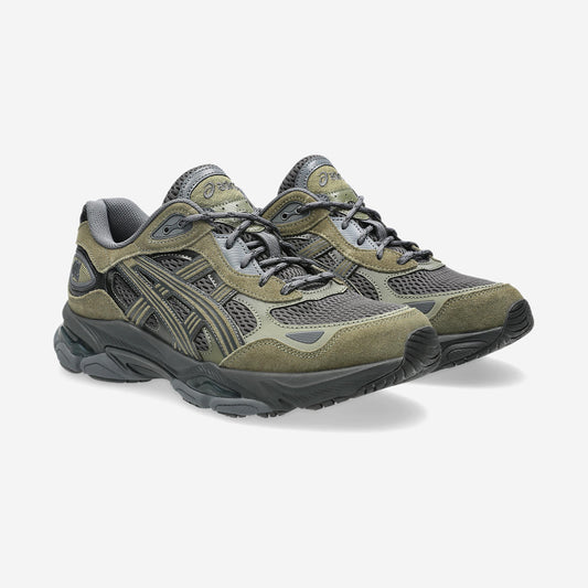 Asics GEL-NYC 2.0 Graphite Grey Loden Green, vue de profil