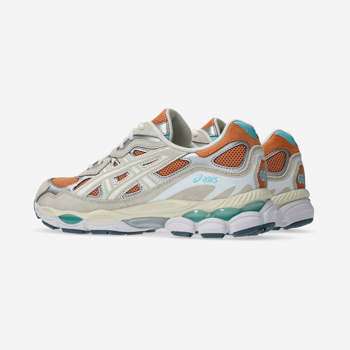 Asics GEL-NYC Terracotta Cream, vue de trois-quarts