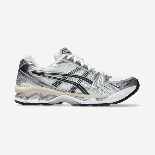 Asics GEL-Kayano 14 White Graphite Grey, sneaker running blanche et gris graphite, disponible chez Size à Ajaccio