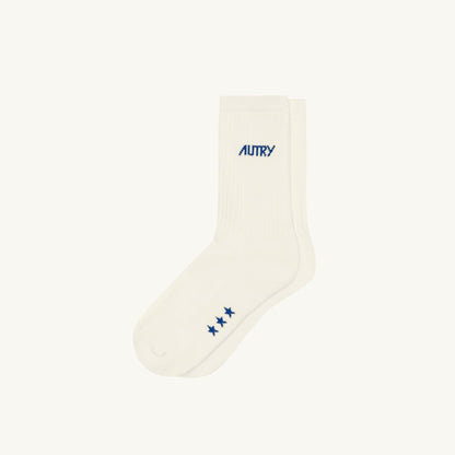 Autry Chaussettes Stars Cream Blu, vue 1