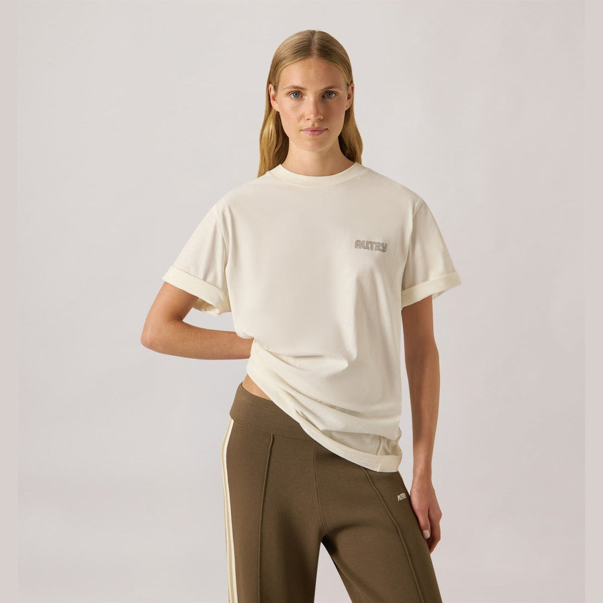 Autry T-shirt Record Alabaster, vue 2