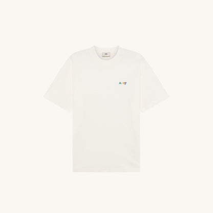 Autry T-shirt Logo Multicolore Alabaster, vue 1