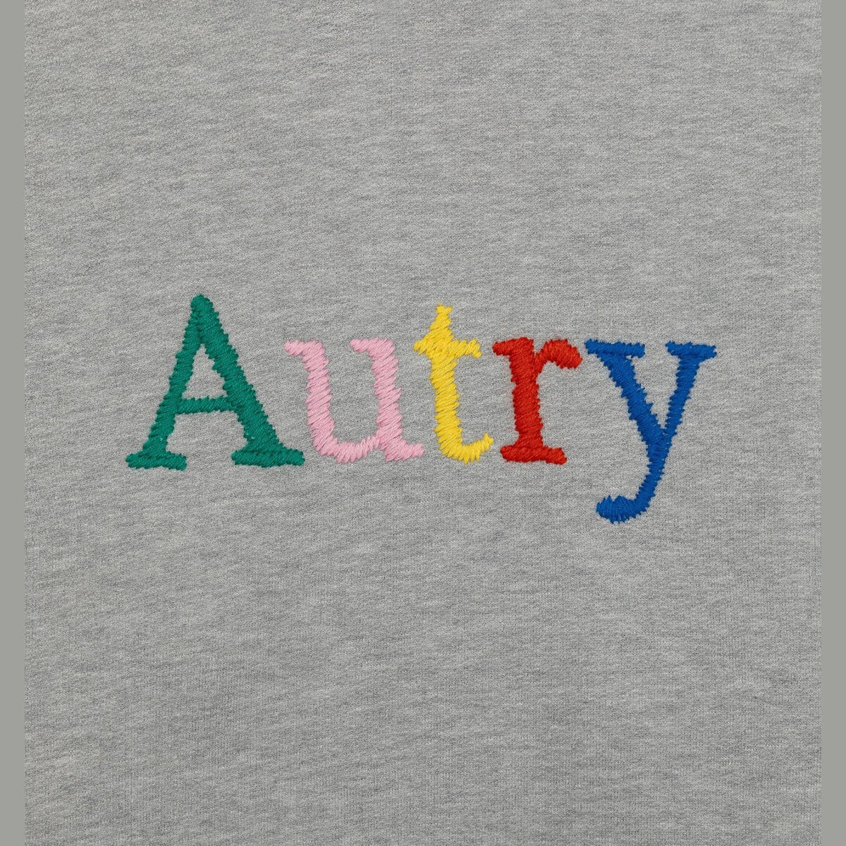 Autry Sweat Logo Multicolore Gris chiné, vue 5