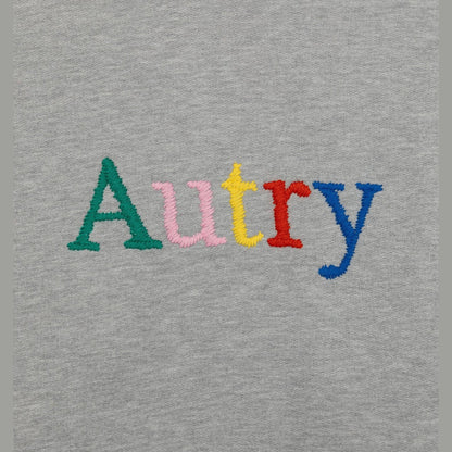 Autry Sweat Logo Multicolore Gris chiné, vue 5